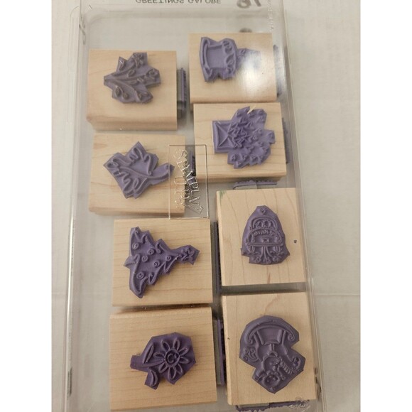 Stampin Up Greetings Galore set vintage - Picture 3 of 7